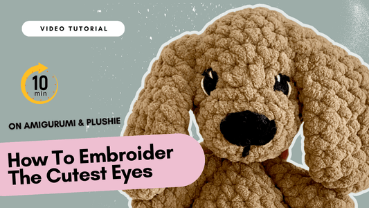 How to embroider eyes on Amigurumis & Children Toys