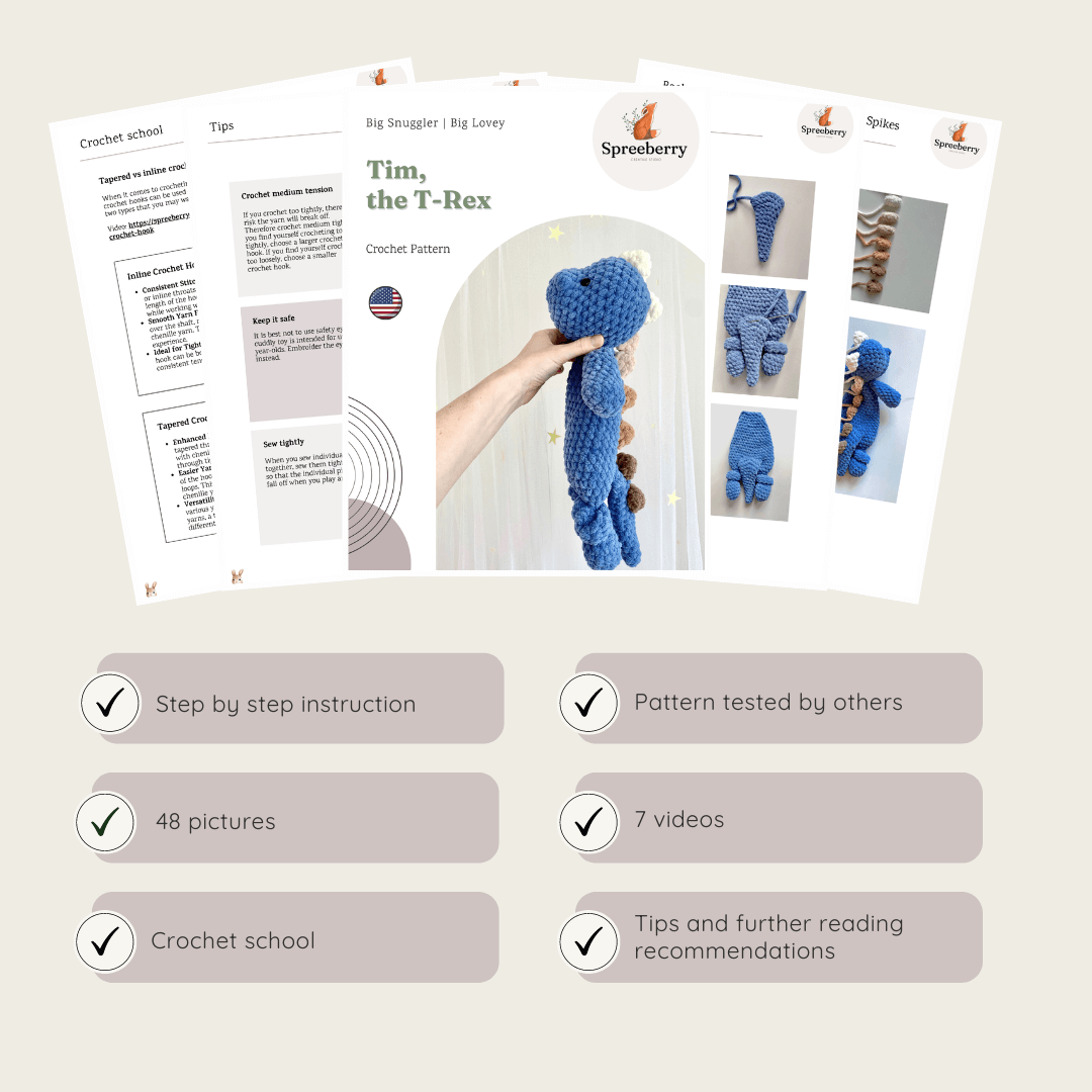 Dinosaur "Tim" Large Lovey