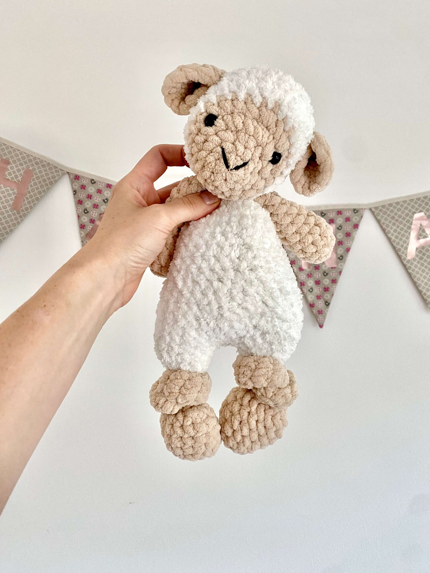 NO SEW Lamb "Lola" Large Lovey