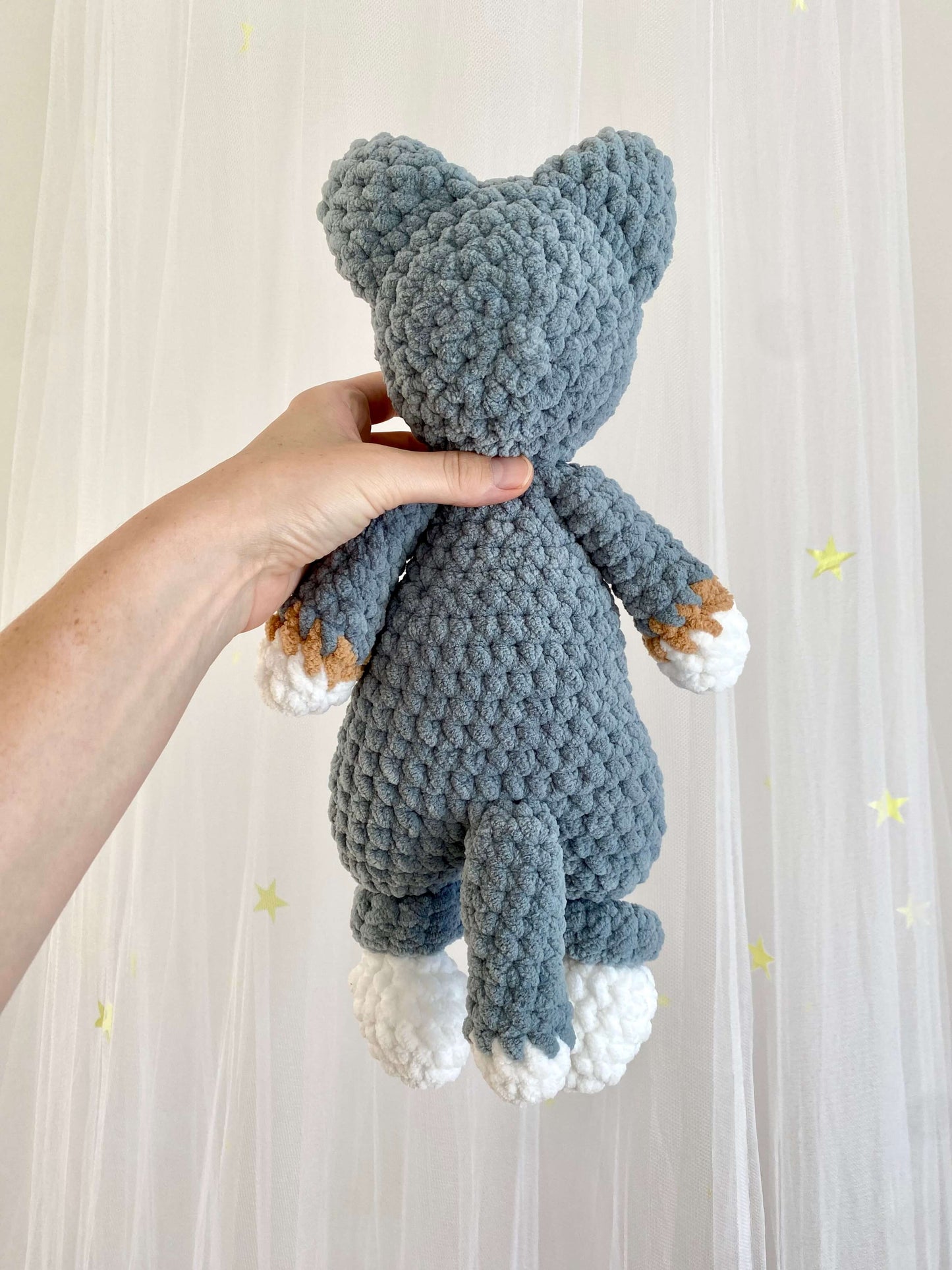 "Rudi" the Wolf - Large Knotted Lovey