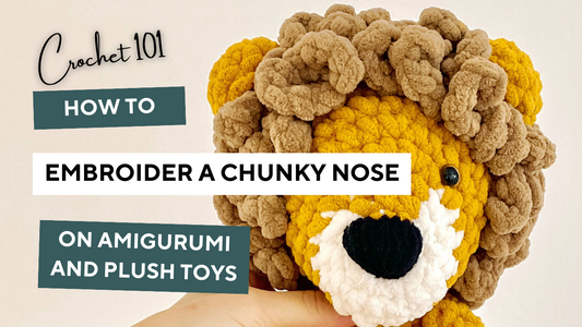 How to Embroider a Chunky Nose