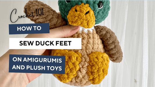 How to Sew Feet on a Duck Plushie