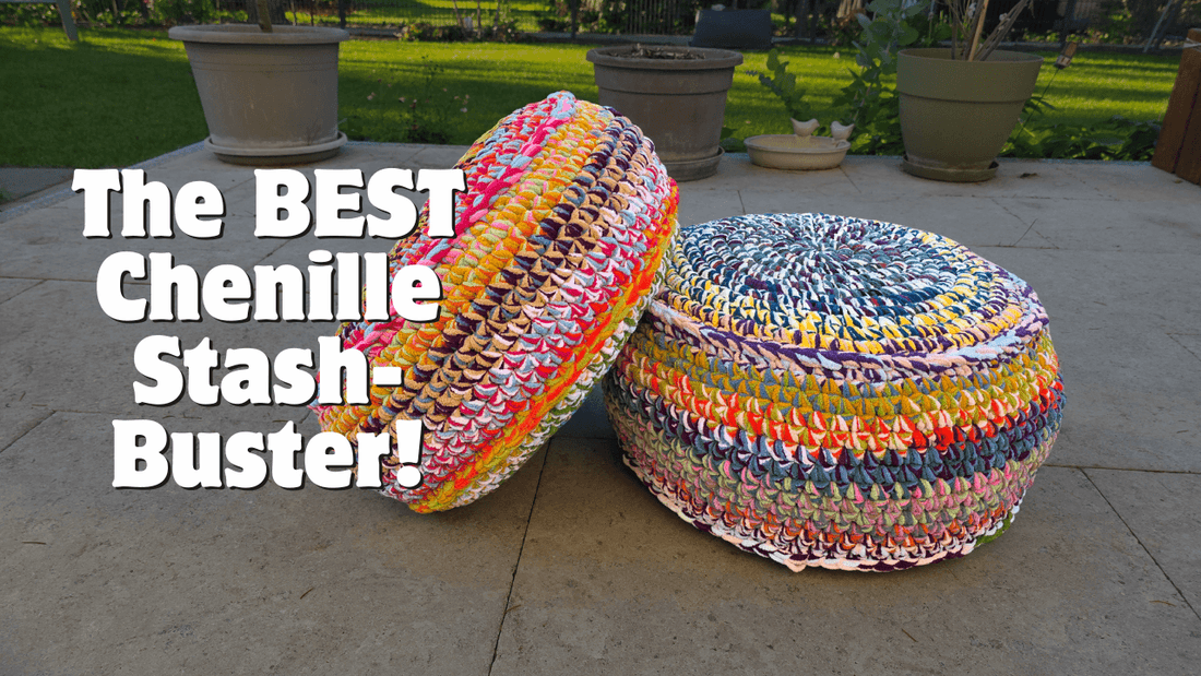 Chunky & Colorful Pouf aka Floor Cushion