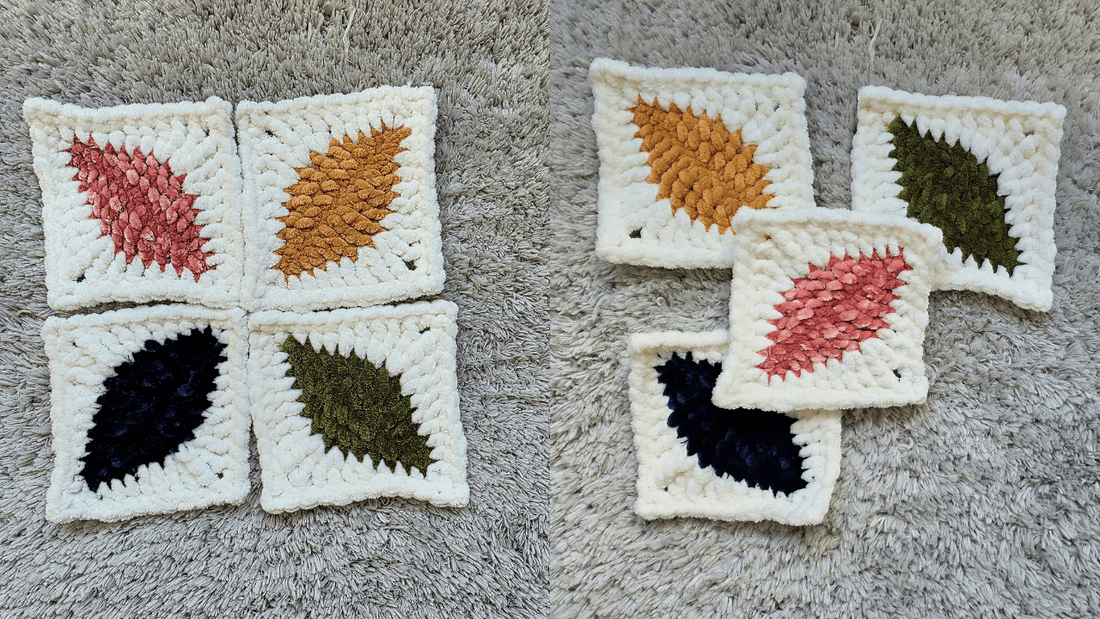 Crochet Leaf Granny Square