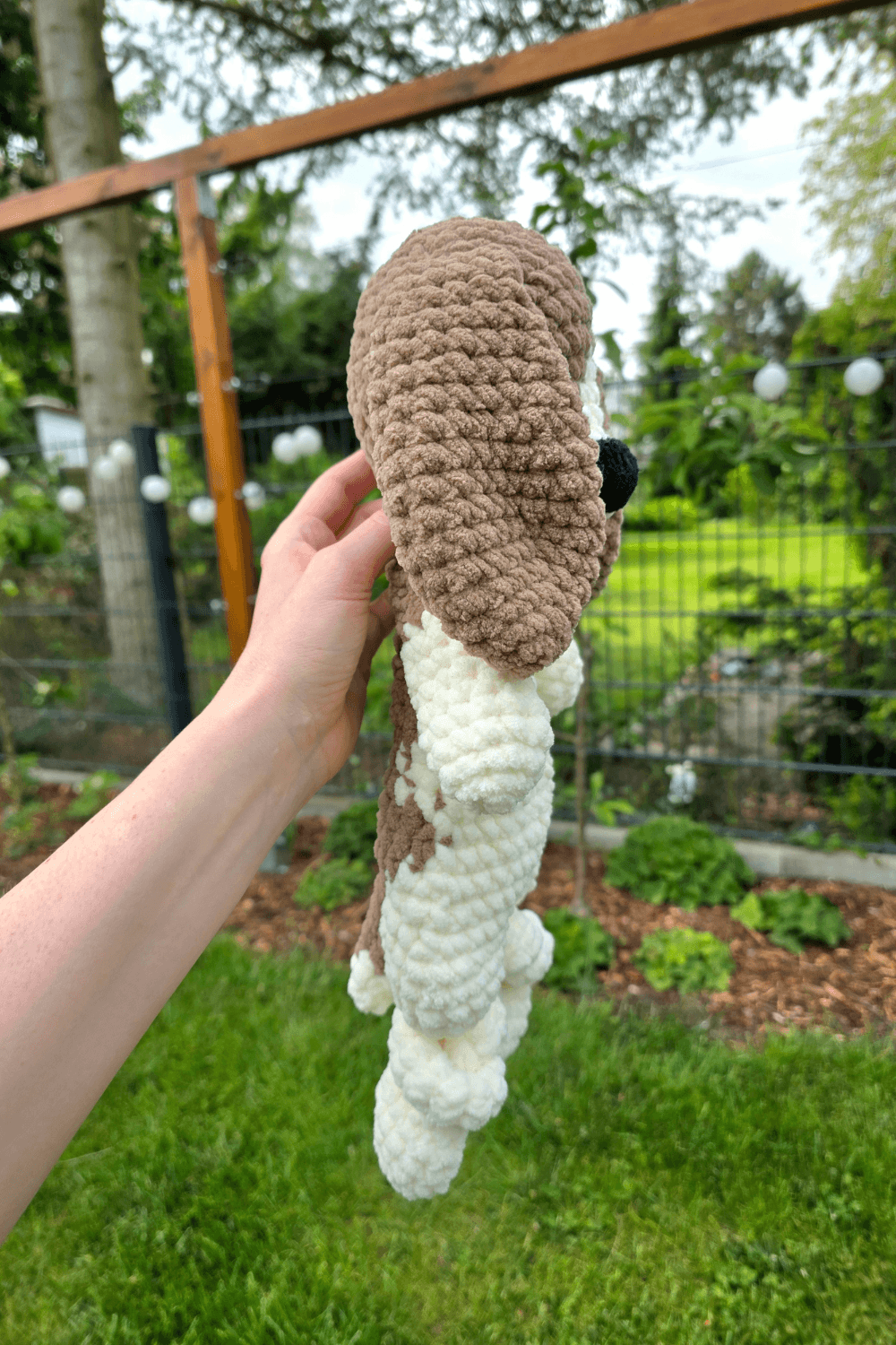 Beagle + Retriever Dog Crochet Pattern, Large Snuggler incl. FULL VIDEO TUTORIAL