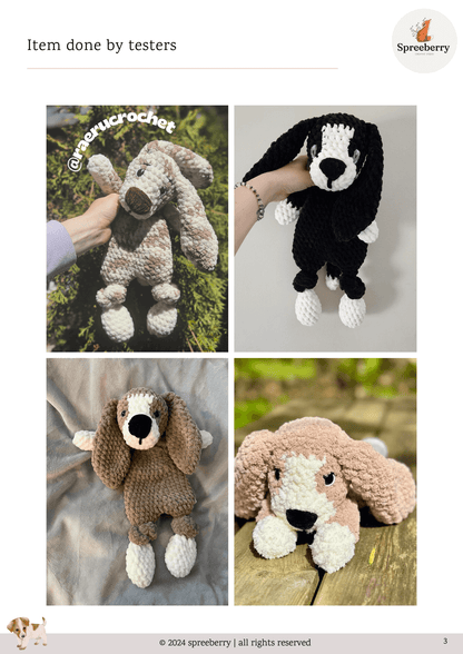 BUNDLE: Dog "Charlie" Knotted Lovey