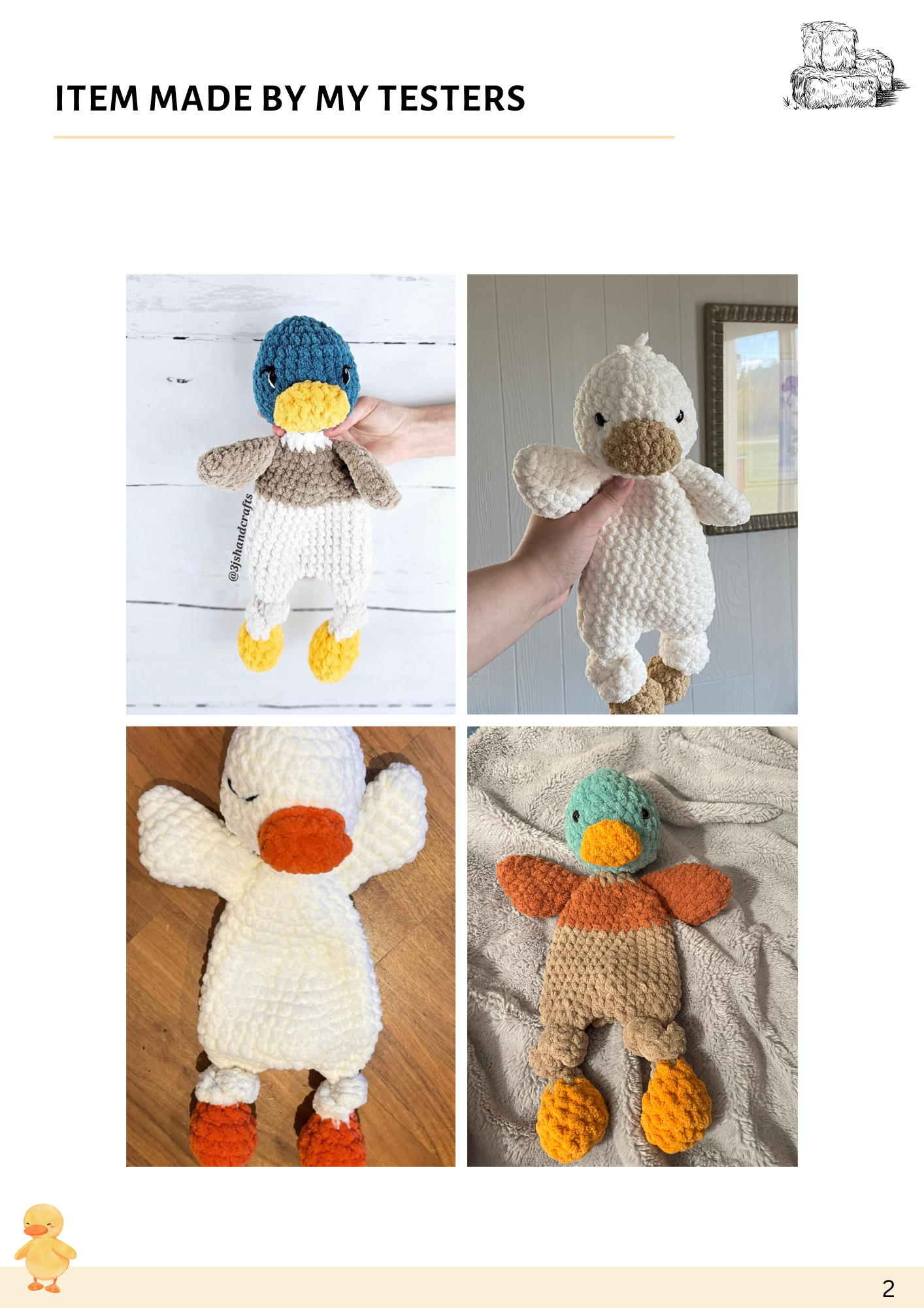 Duck "Achim" Large Lovey