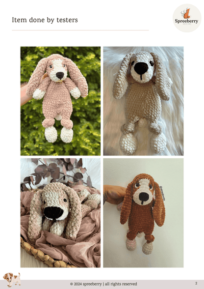 BUNDLE: Dog "Charlie" Knotted Lovey