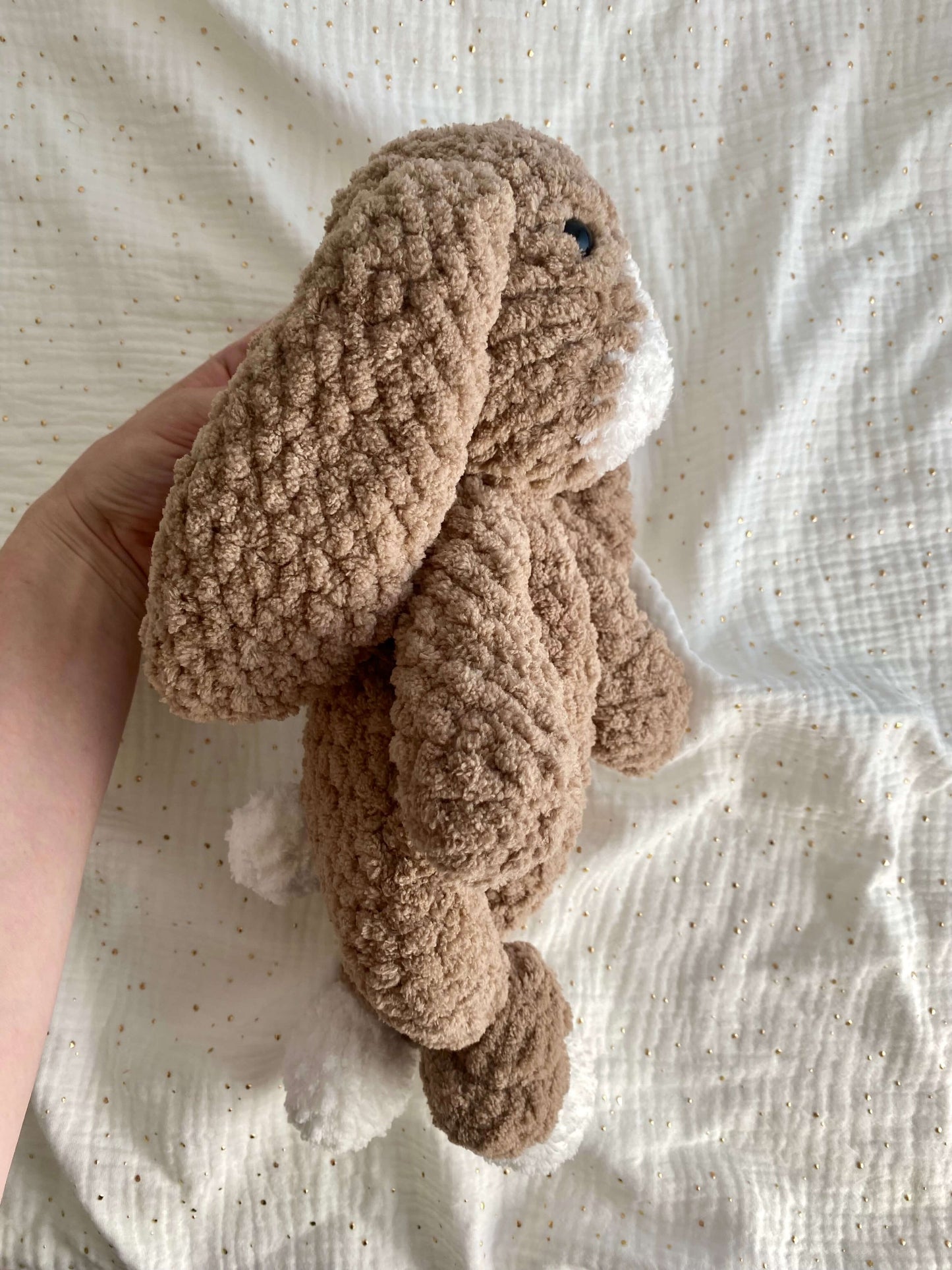 bunny crochet pattern rabbit snuggler knotted lovey