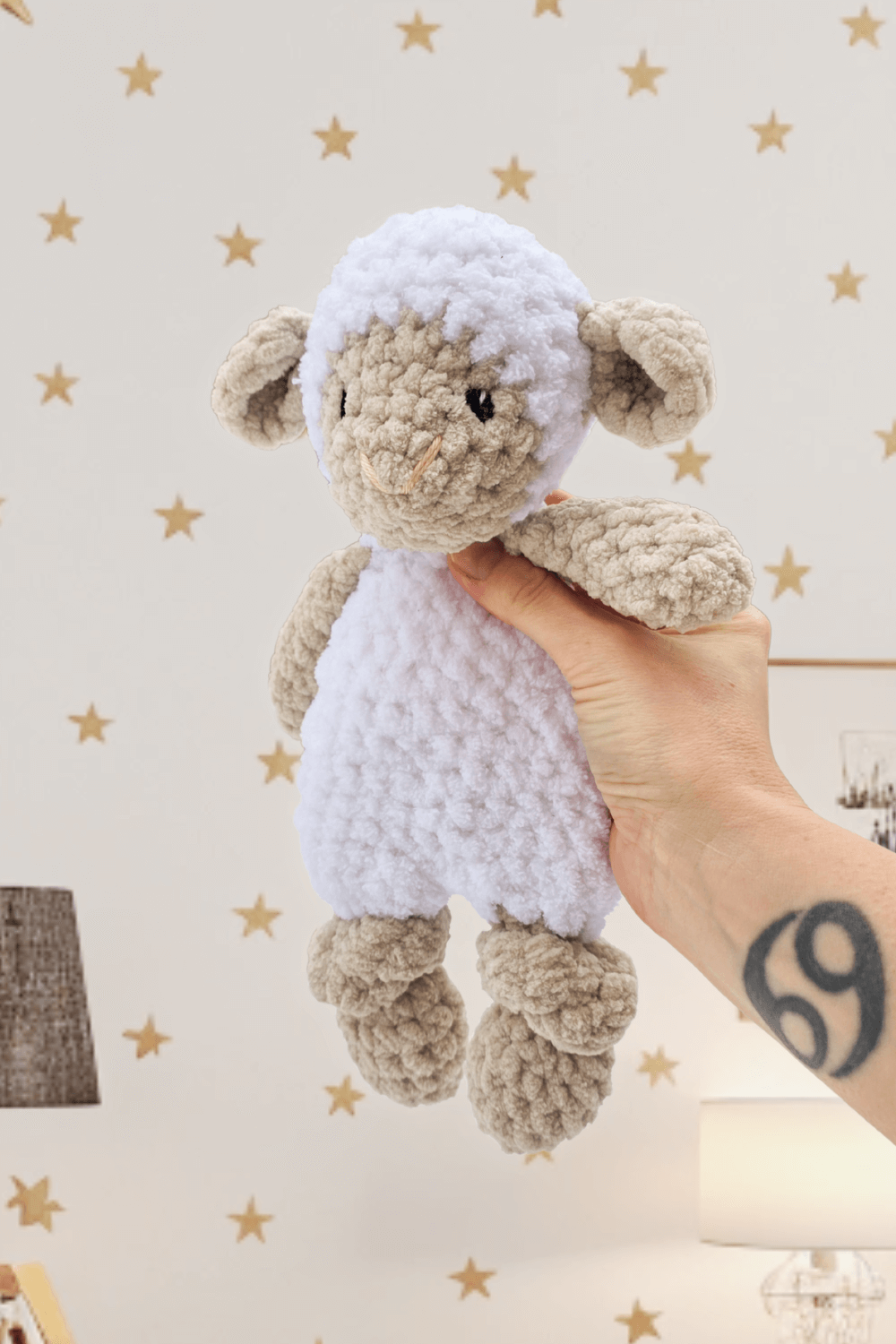 NO SEW Lamb "Lou" Little Lovey Crochet Pattern incl. FULL VIDEO TUTORIAL