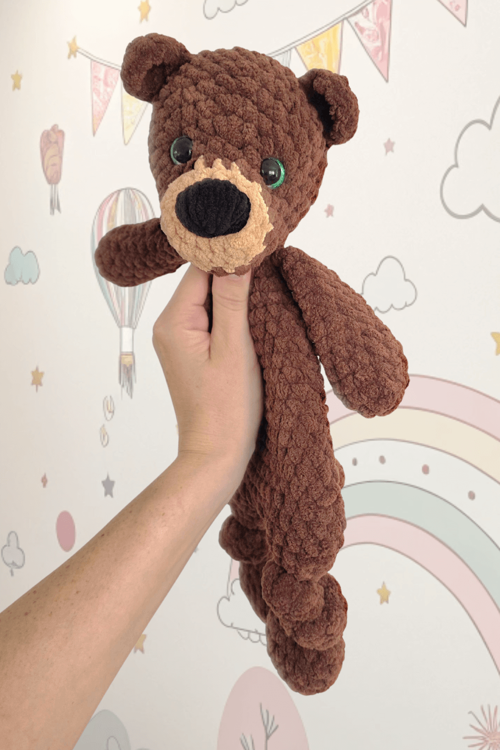 NO SEW Bear "Benji" Large Lovey