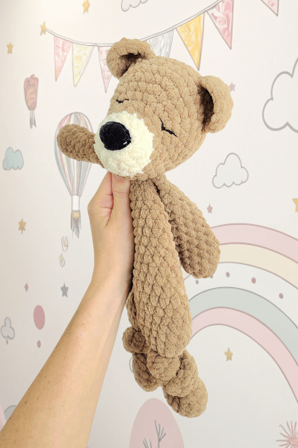 NO SEW Bear "Benji" Large Lovey