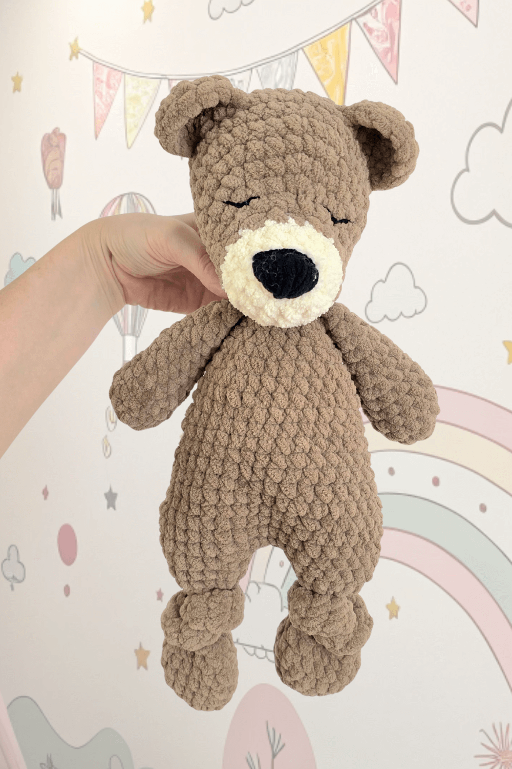 NO SEW Bear "Benji" Large Lovey