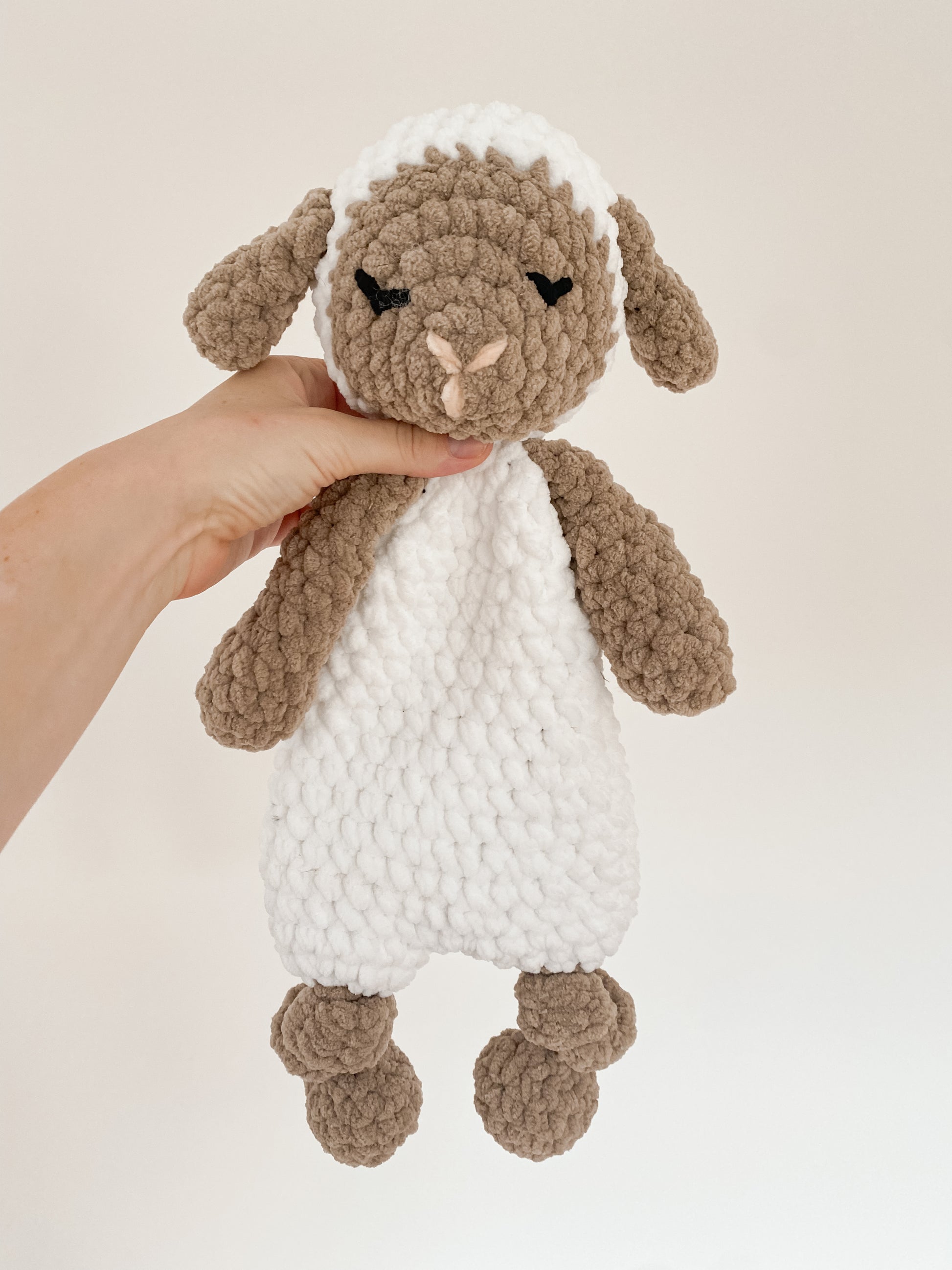 Sheep Crochet Pattern Lamb Lovey Snuggler Lola