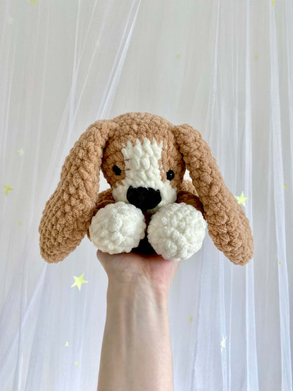 Crochet Pattern Knotted Lovey Dog Beagle