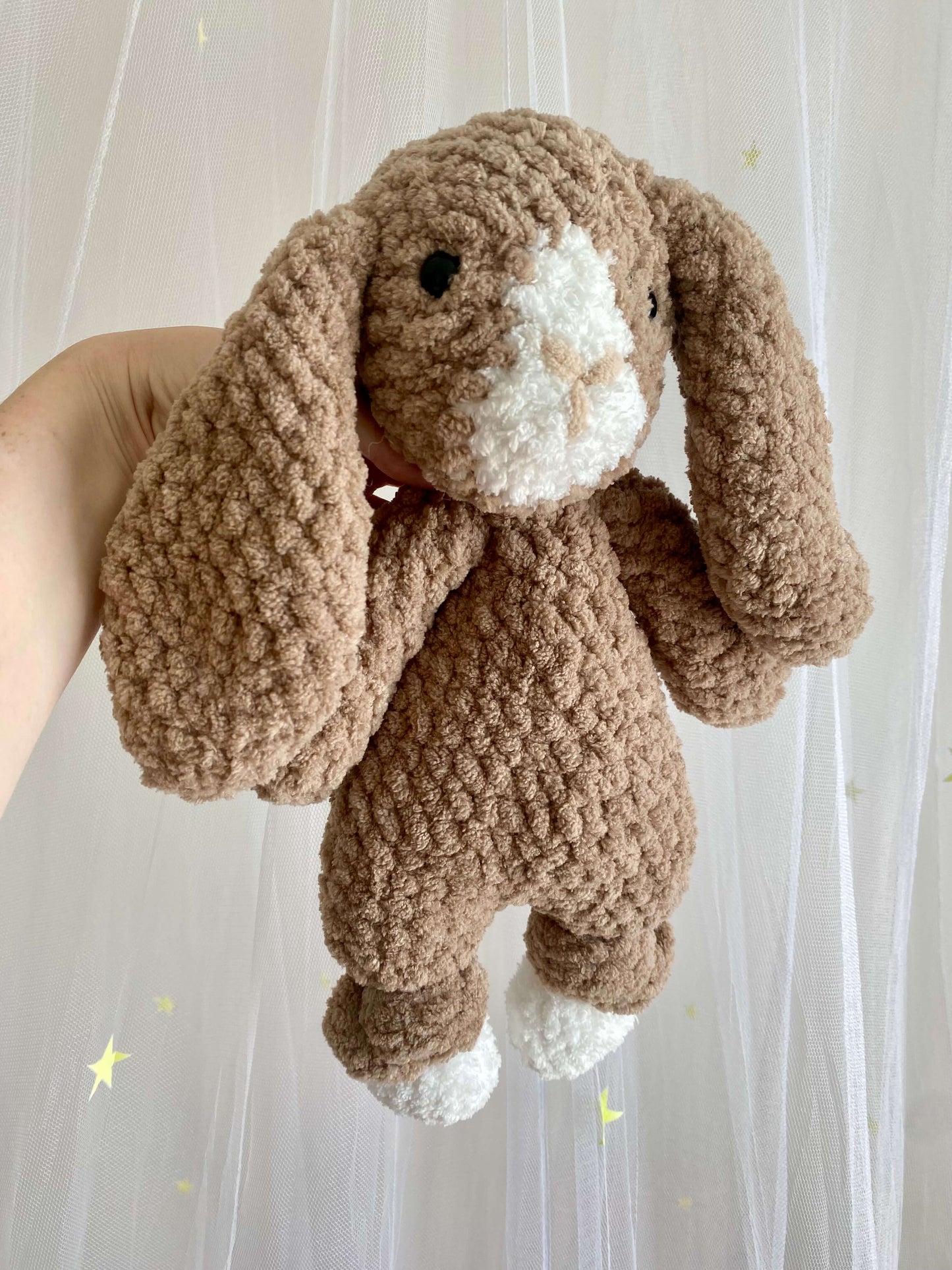 bunny crochet pattern rabbit snuggler knotted lovey