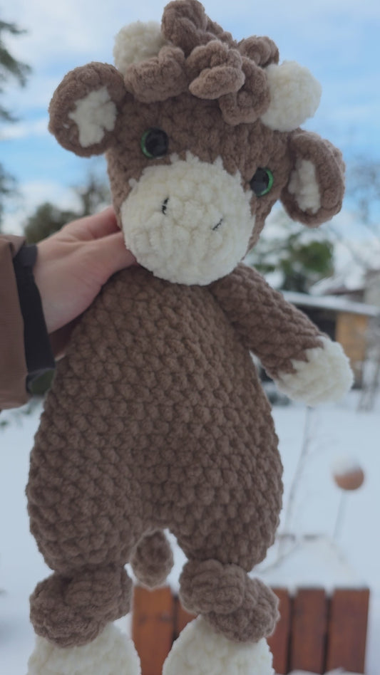 Low Sew Highland Cow "Kalle" Crochet Pattern incl. FULL VIDEO TUTORIAL